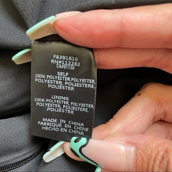 Adelyn Rae Jumpsuit Cropped Tie-Front Tassel Fringe Hem Classic Black S - Picture 10 of 14